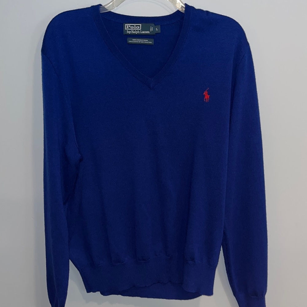 Polo Ralph Lauren V Neck Wool Sweater